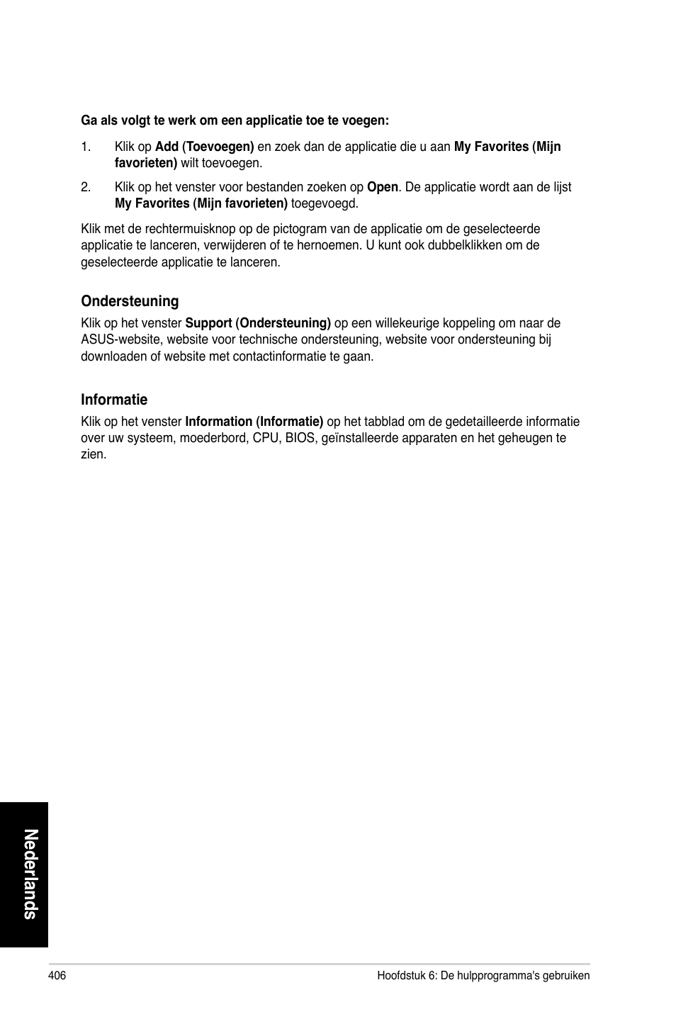 Nederlands | Asus CM6330 User Manual | Page 408 / 494