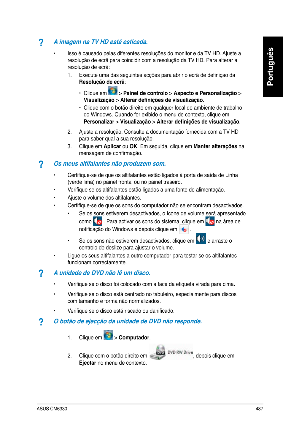 Português | Asus CM6330 User Manual | Page 489 / 494