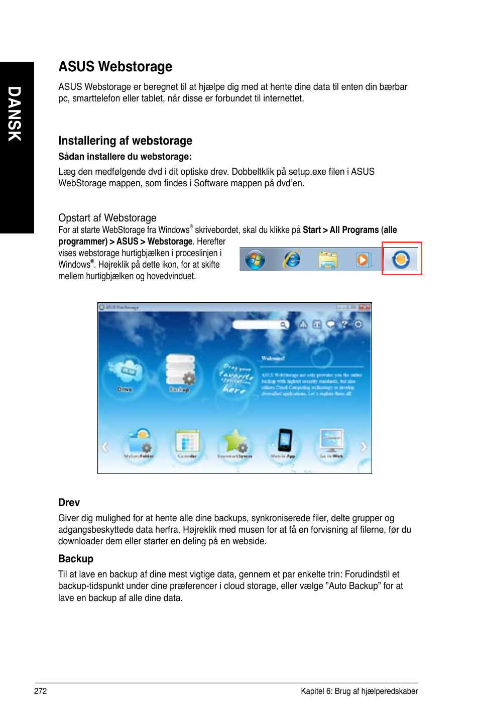 Asus webstorage, Da ns k da ns k da ns k da ns k | Asus BP6335 User Manual | Page 274 / 578