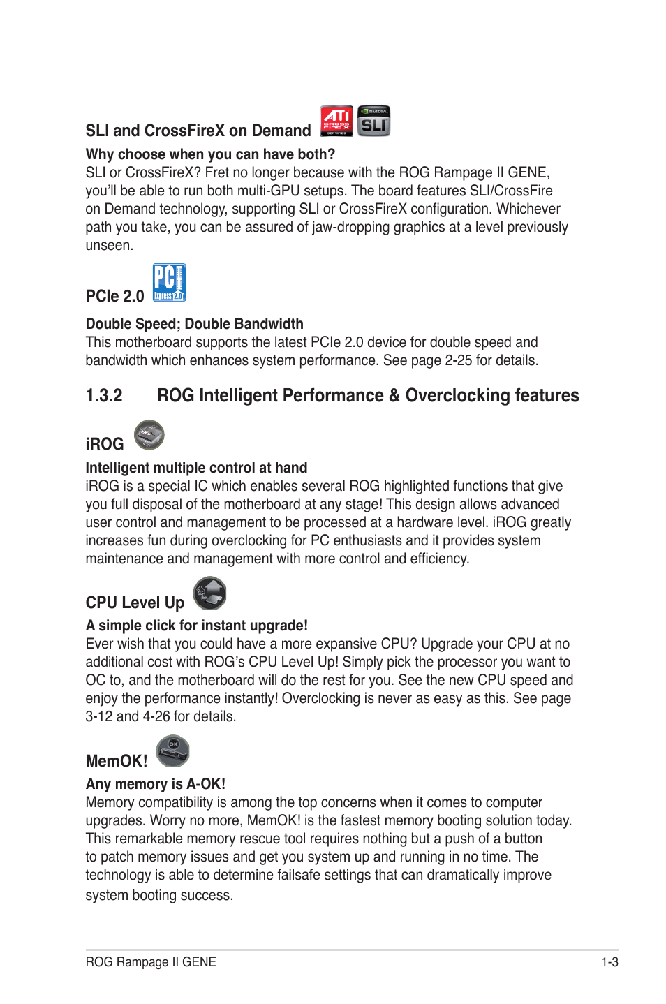 Asus Rampage II Gene User Manual | Page 19 / 176