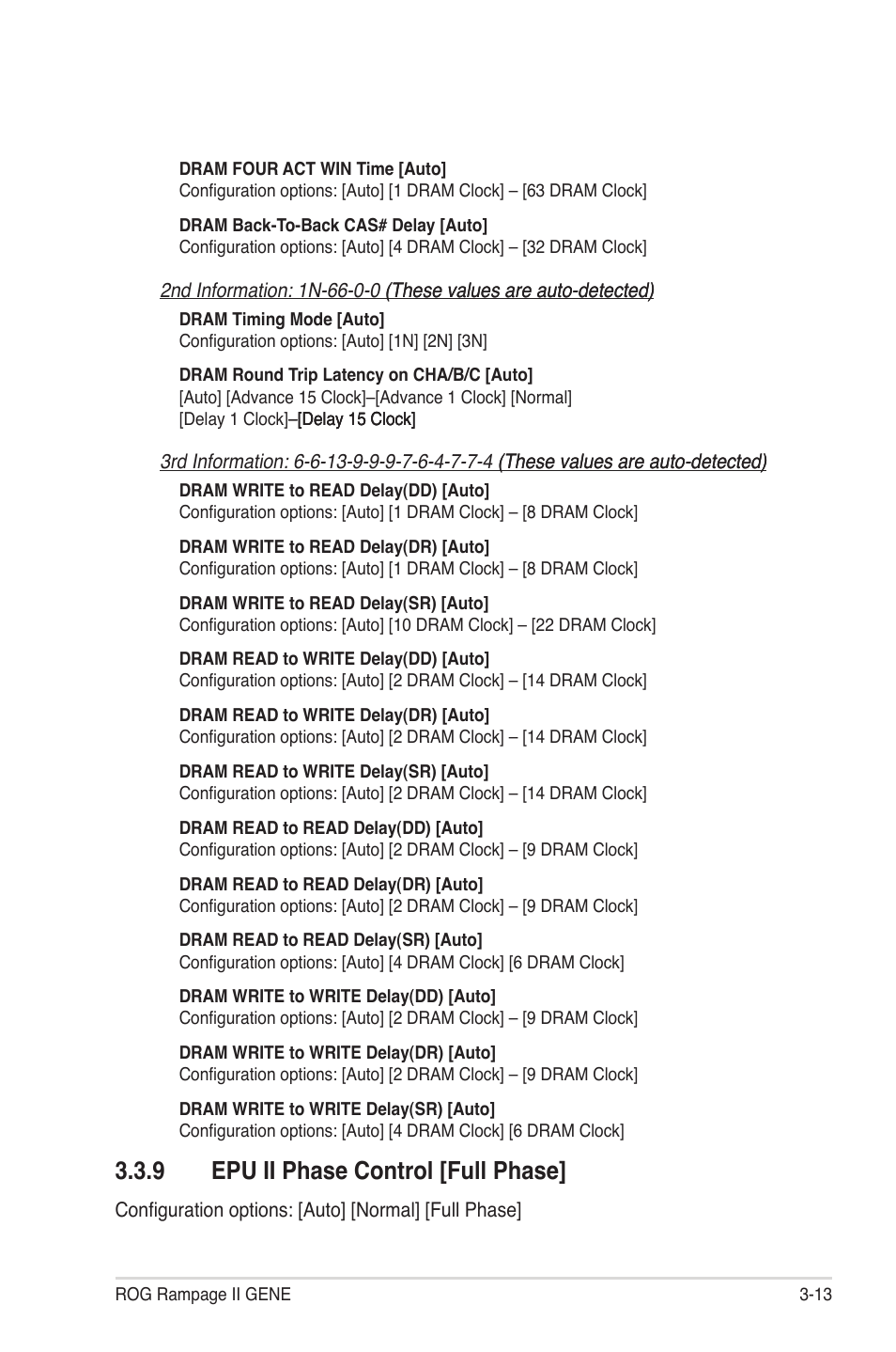 9 epu ii phase control [full phase, Epu ii phase control -13 | Asus Rampage II Gene User Manual | Page 83 / 176