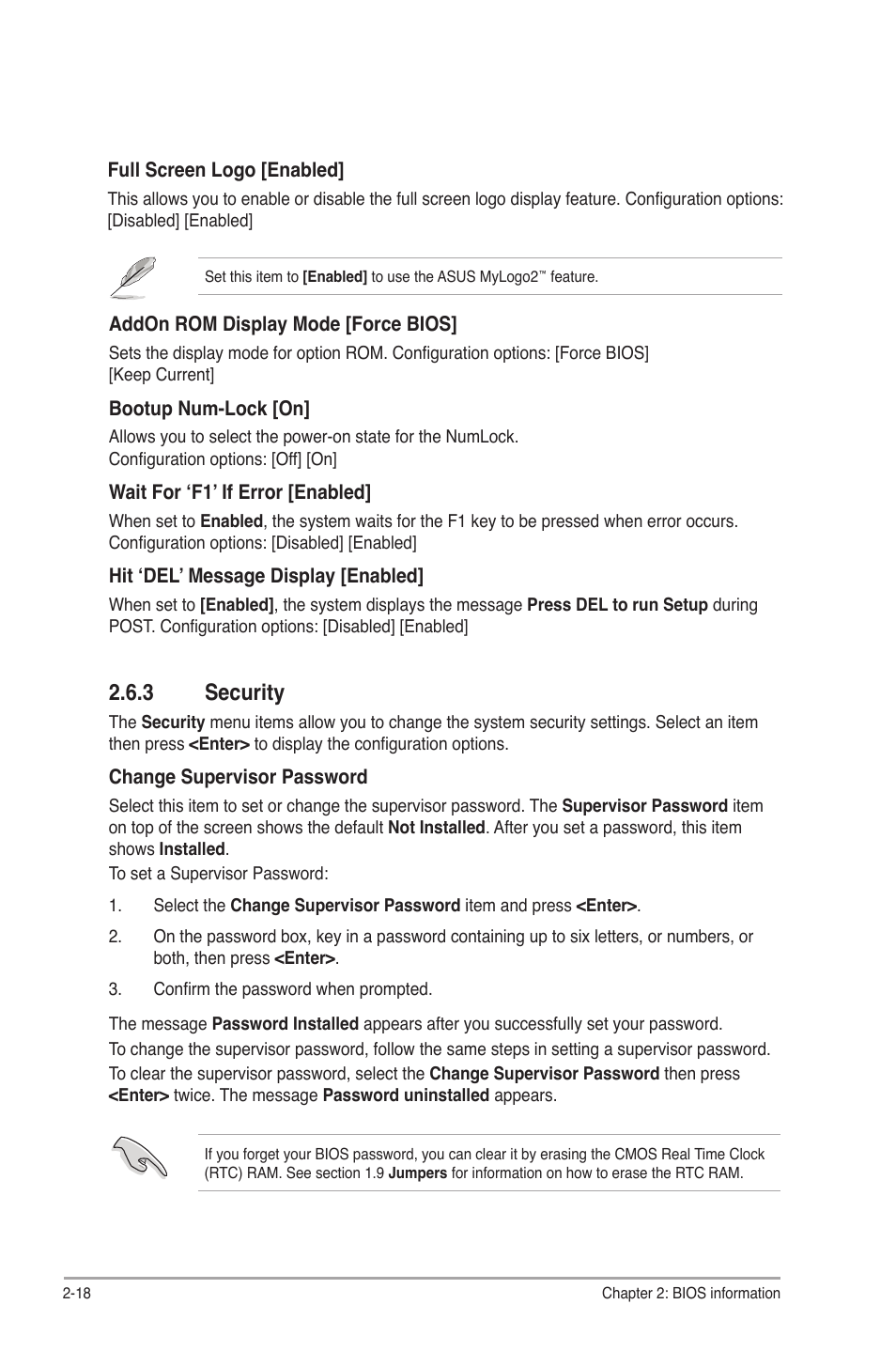 3 security, Security -18 | Asus P5G43T-M PRO User Manual | Page 56 / 60