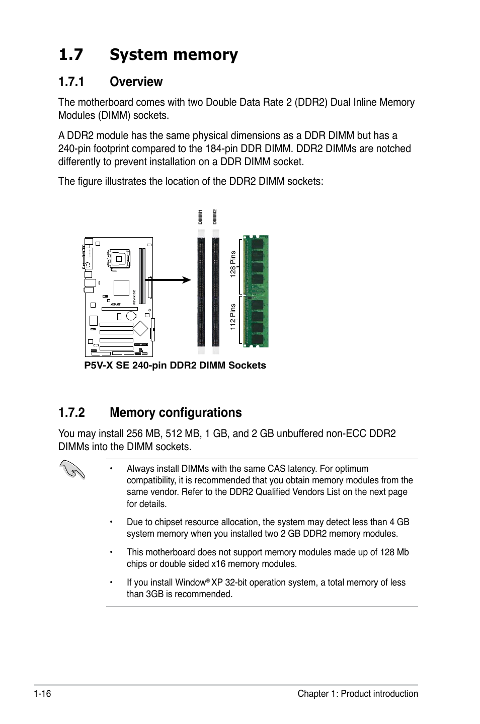 1 overview | Asus P5V-X SE User Manual | Page 28 / 88