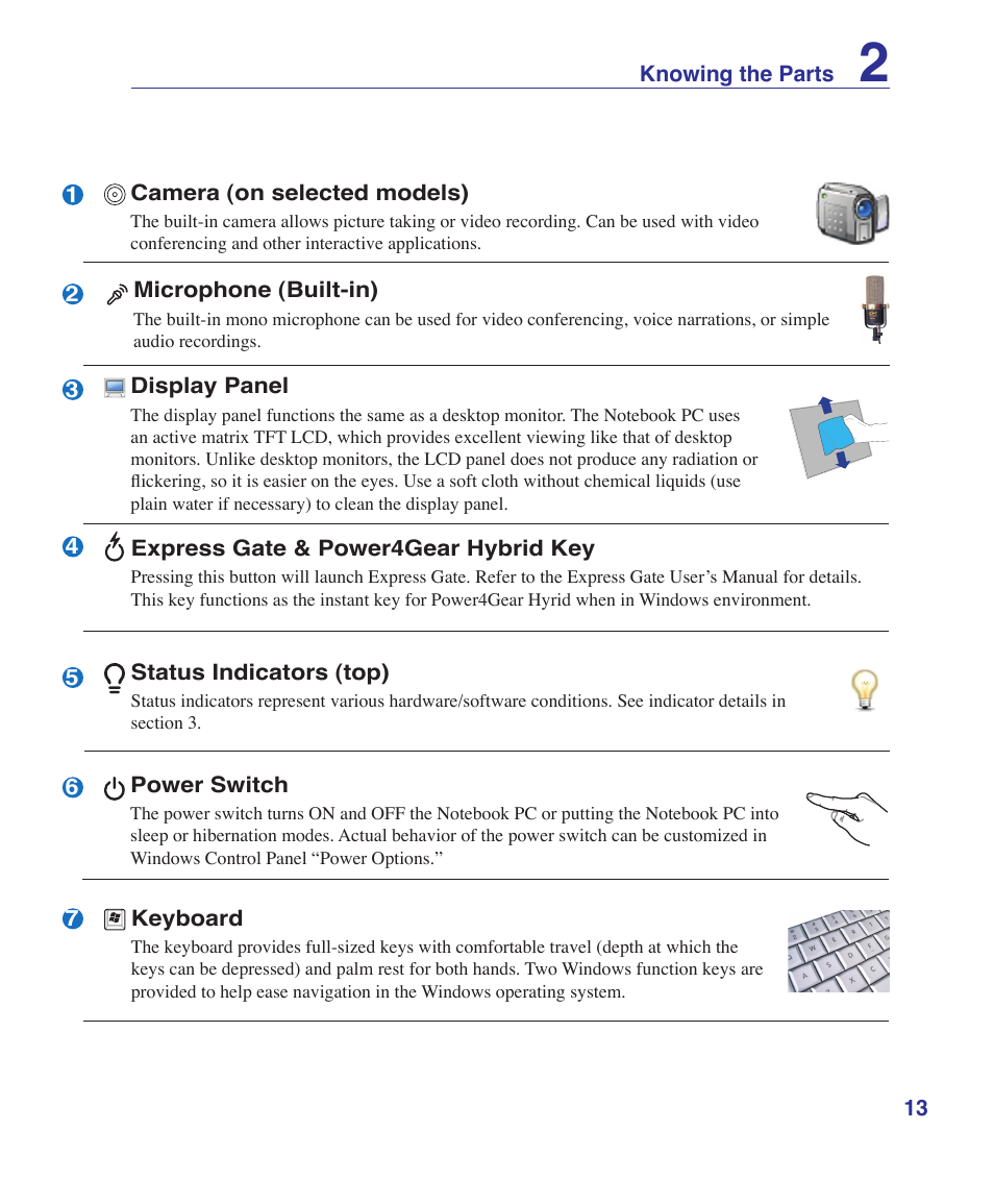 Asus UL30A User Manual | Page 13 / 82