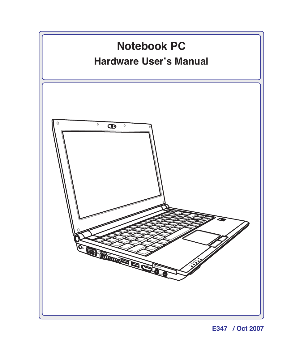 Asus U2E User Manual | 85 pages