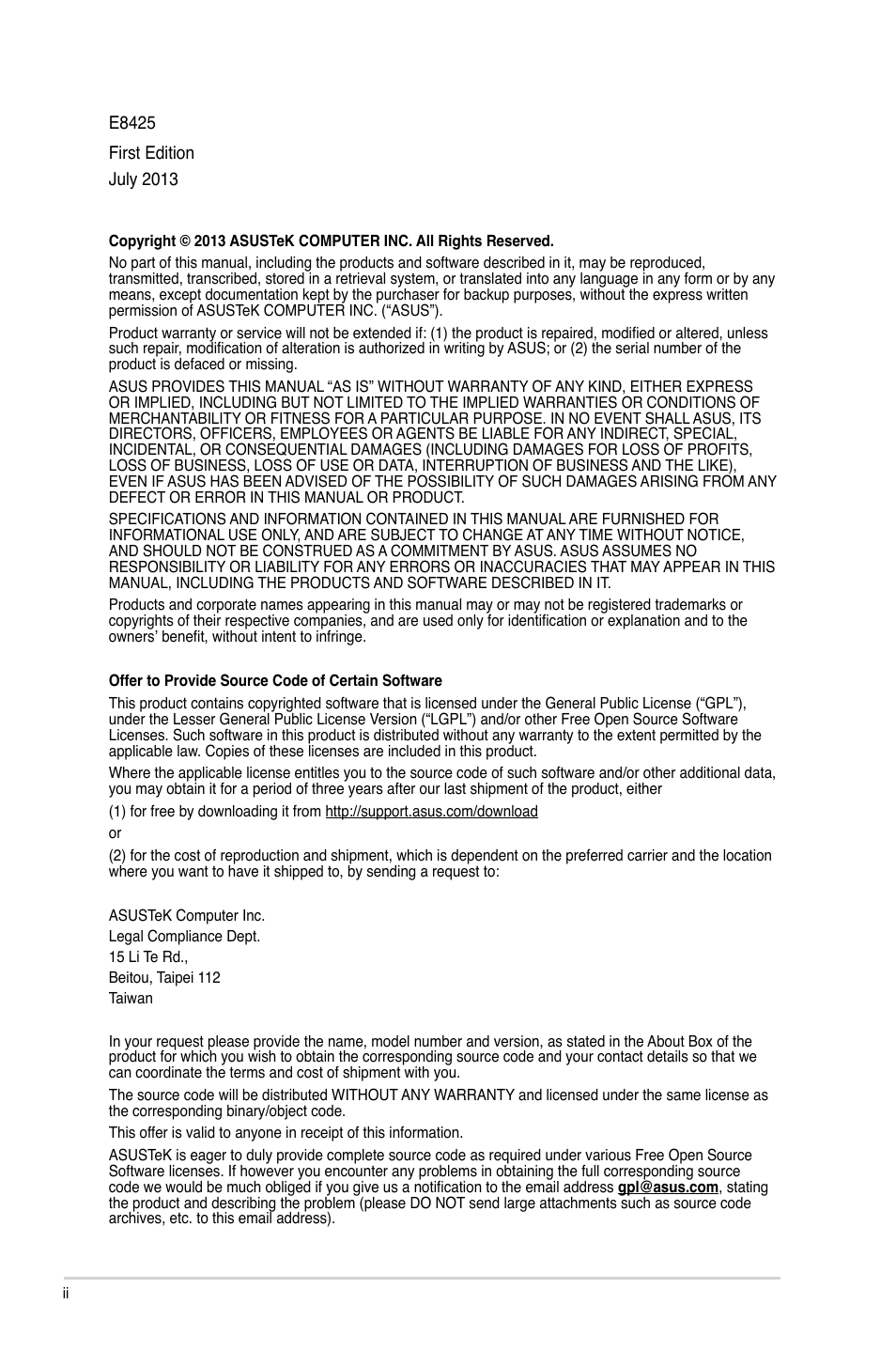 Asus H81I-PLUS User Manual | Page 2 / 74