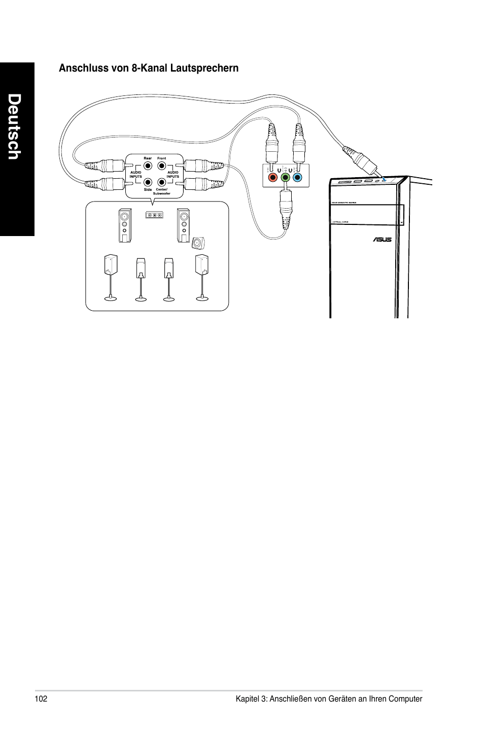 Deutsch | Asus CM6340 User Manual | Page 104 / 562