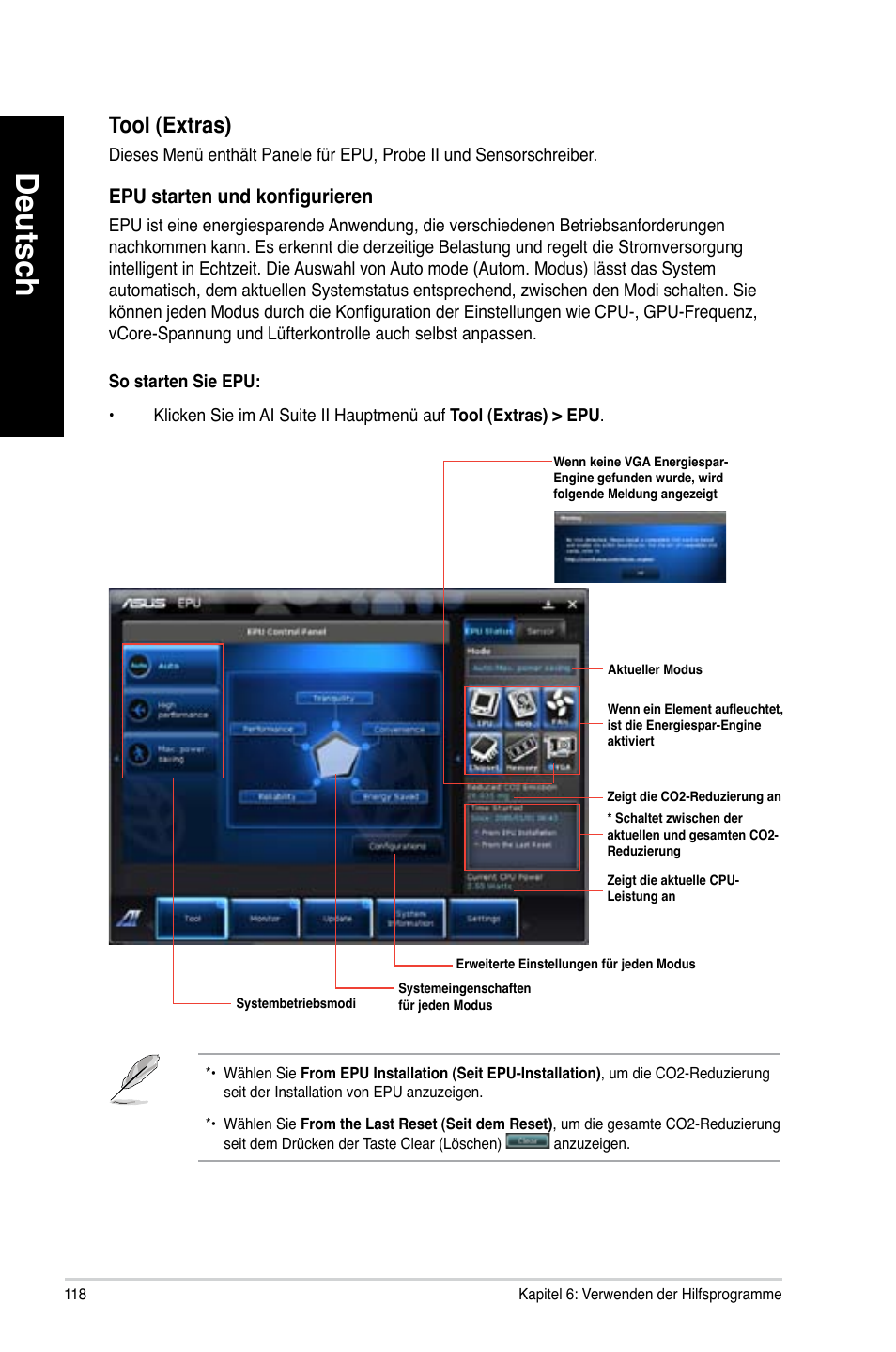 Deutsch, Tool.(extras) | Asus CM6340 User Manual | Page 120 / 562