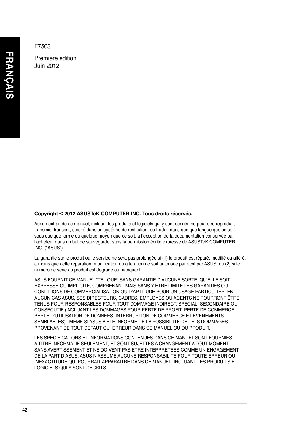 Fr an ça is fr an ça is fr an ça is fr an ça is | Asus CM6340 User Manual | Page 144 / 562