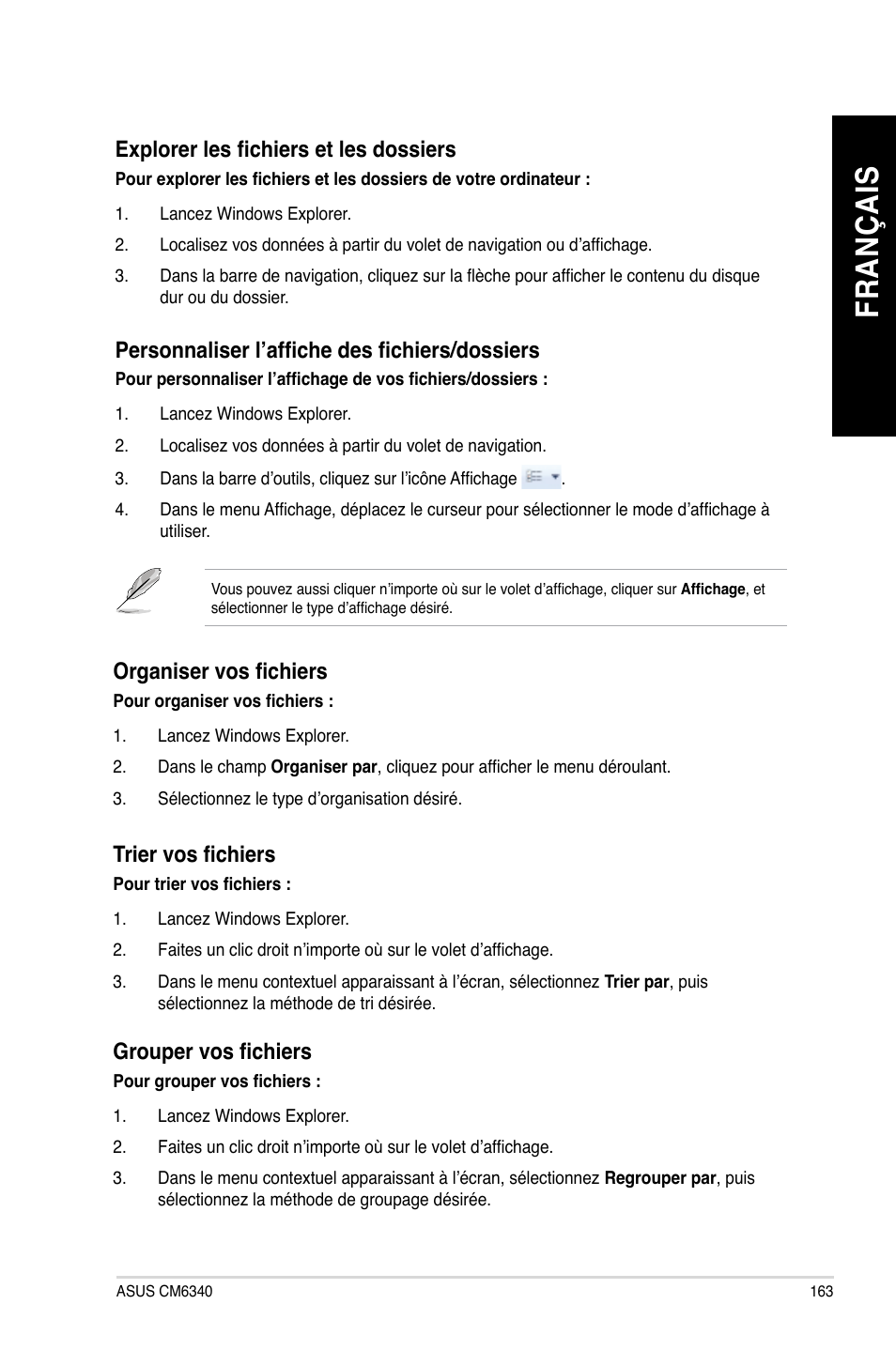 Fr an ça is fr an ça is | Asus CM6340 User Manual | Page 165 / 562