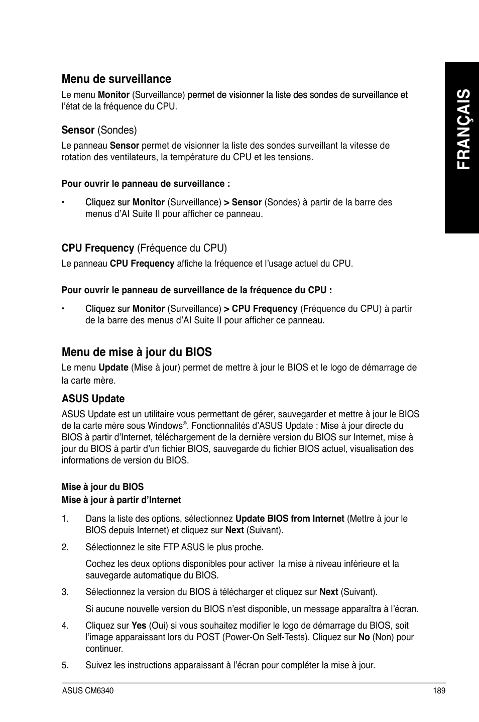 Fr an ça is fr an ça is | Asus CM6340 User Manual | Page 191 / 562