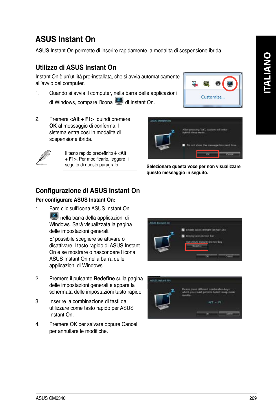 Asus instant on, It aliano it aliano, Asus.instant.on | Asus CM6340 User Manual | Page 271 / 562