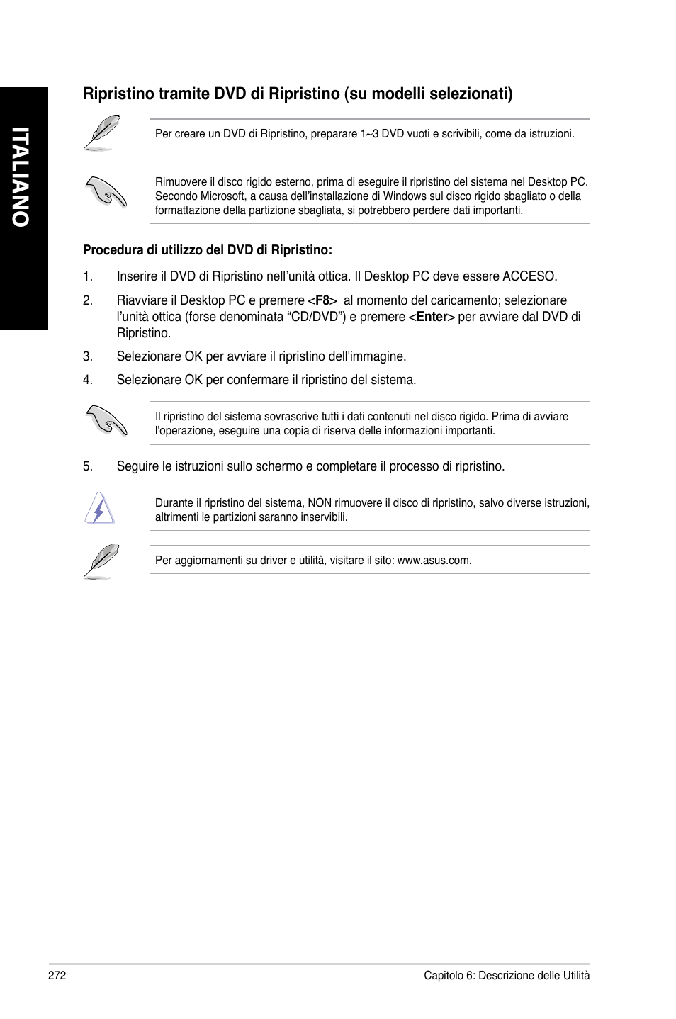 It aliano it aliano | Asus CM6340 User Manual | Page 274 / 562