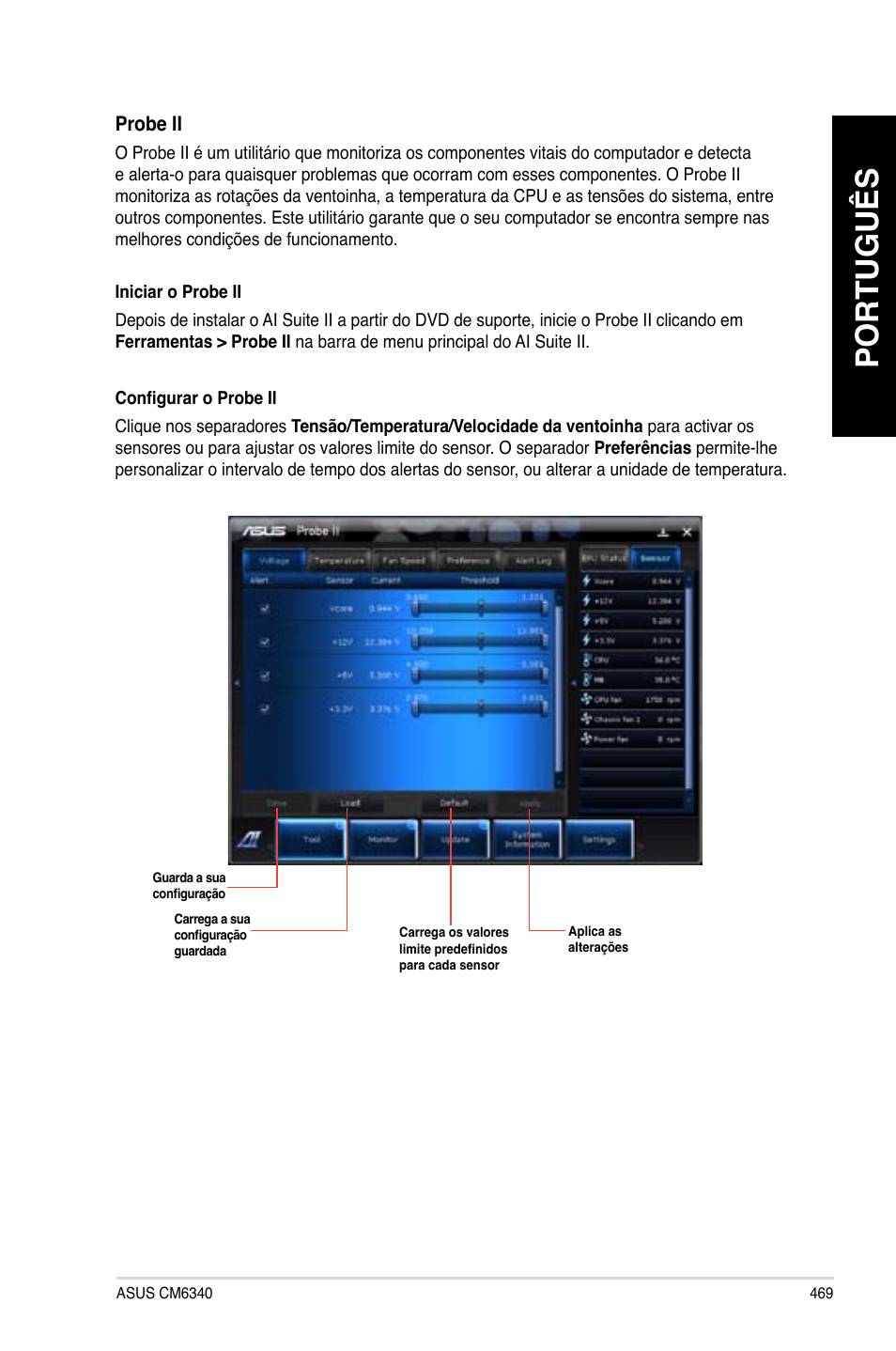 Português | Asus CM6340 User Manual | Page 471 / 562