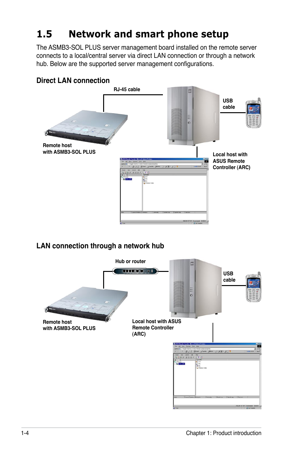 5 network and smart phone setup, Network and smart phone setup -4 | Asus ASMB3-SOL PLUS User Manual | Page 14 / 70