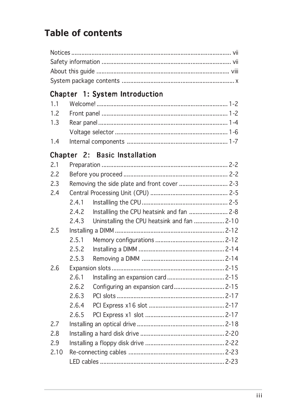 Asus Vintage-PH1 User Manual | Page 3 / 98