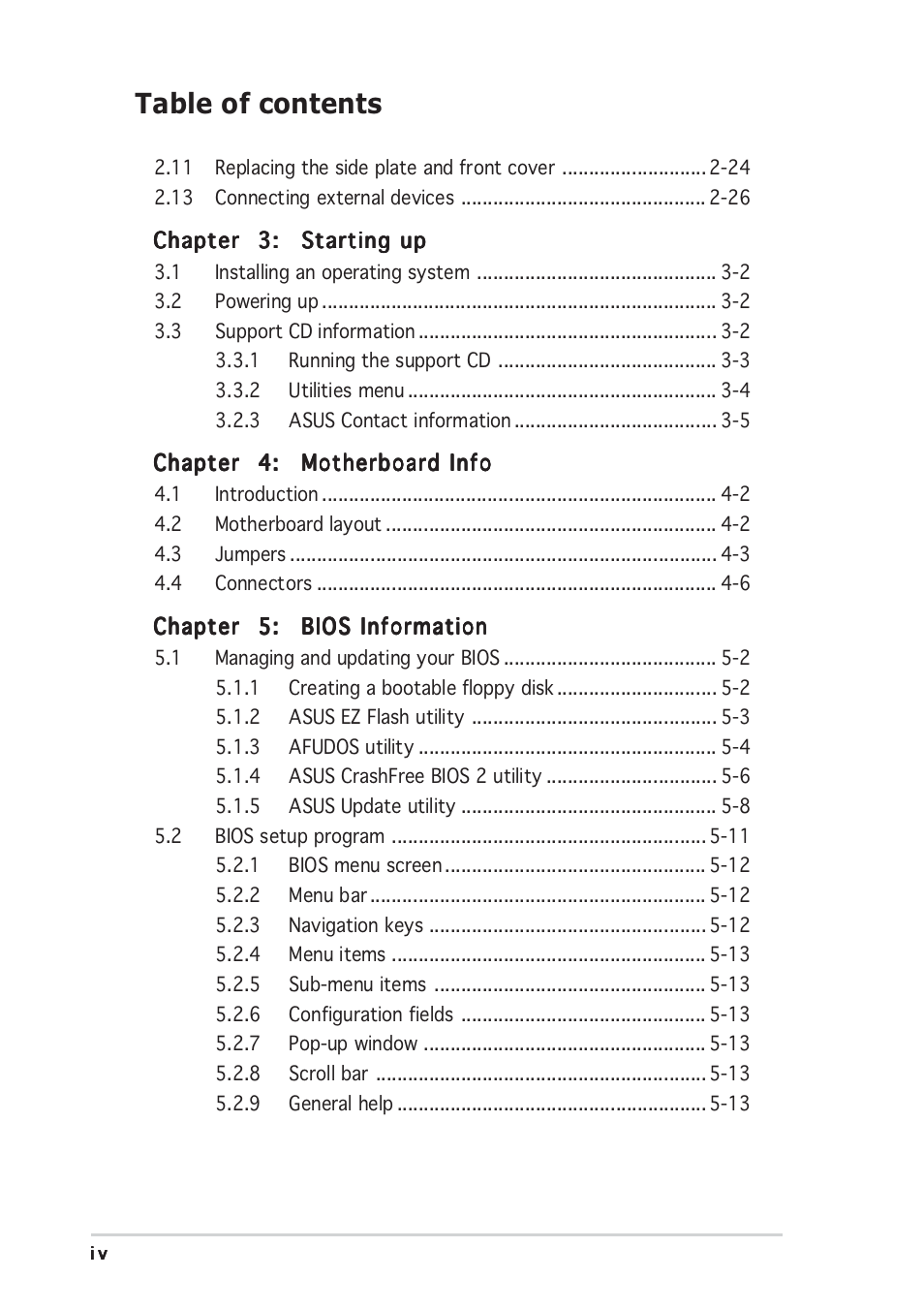 Asus Vintage-PH1 User Manual | Page 4 / 98