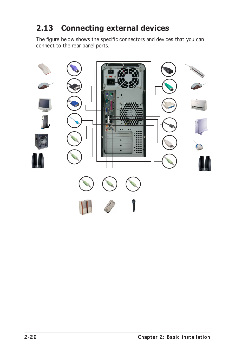 13 connecting external devices | Asus Vintage-PH1 User Manual | Page 44 / 98