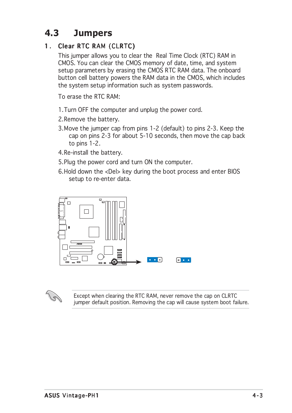 3 jumpers | Asus Vintage-PH1 User Manual | Page 53 / 98