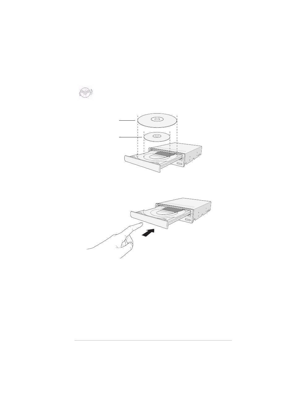 Ejecting a disc from the drive | Asus DVD-E616P1 User Manual | Page 17 / 36