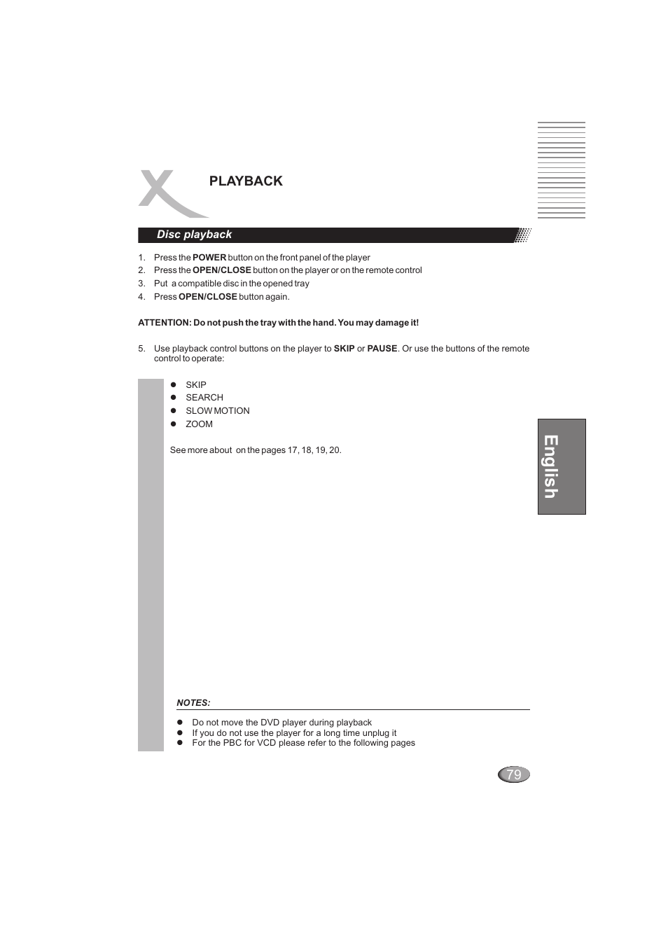 English, Playback | Xoro HSD 202 User Manual | Page 79 / 92