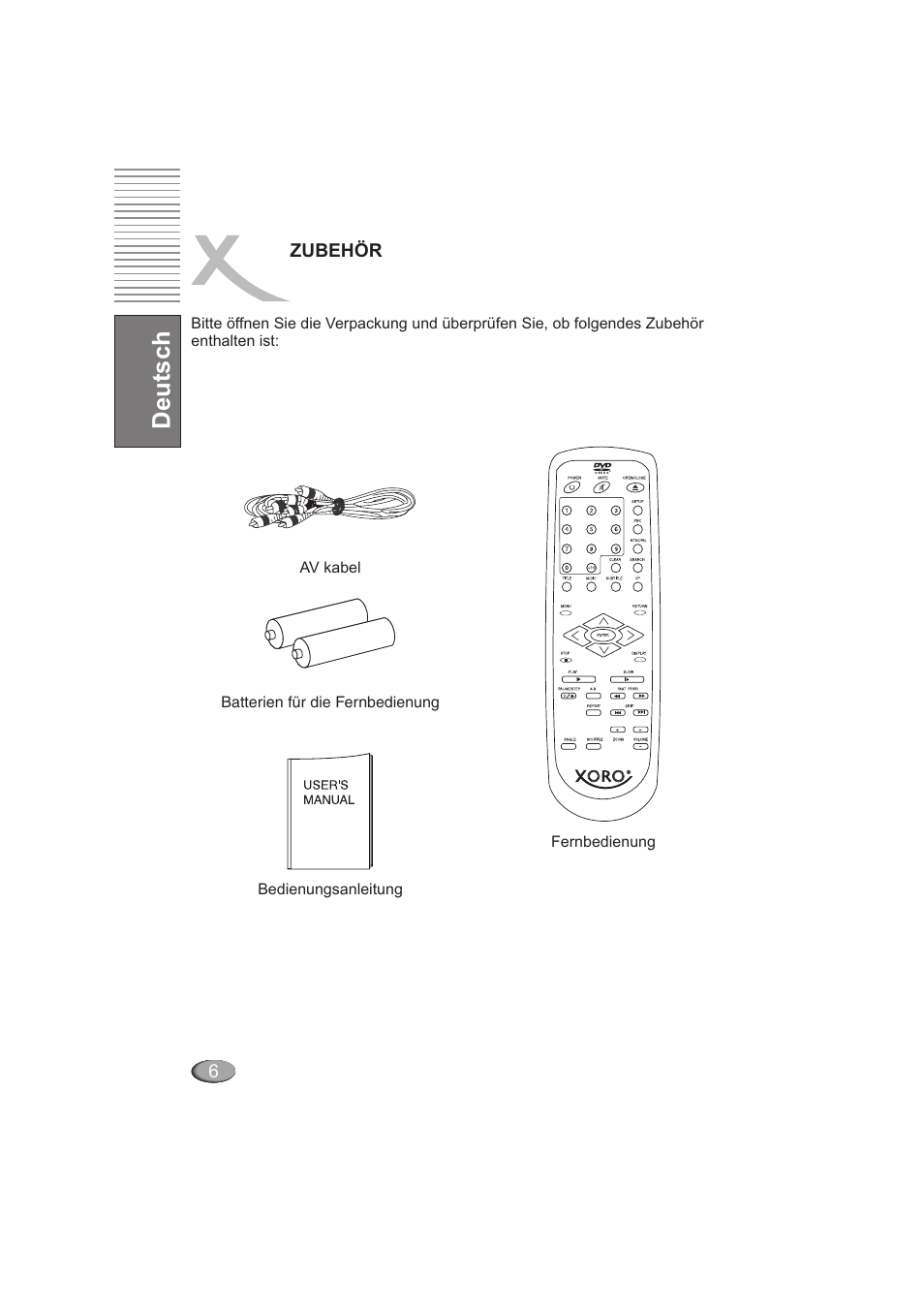 Deutsch | Xoro HSD 202 User Manual | Page 8 / 92