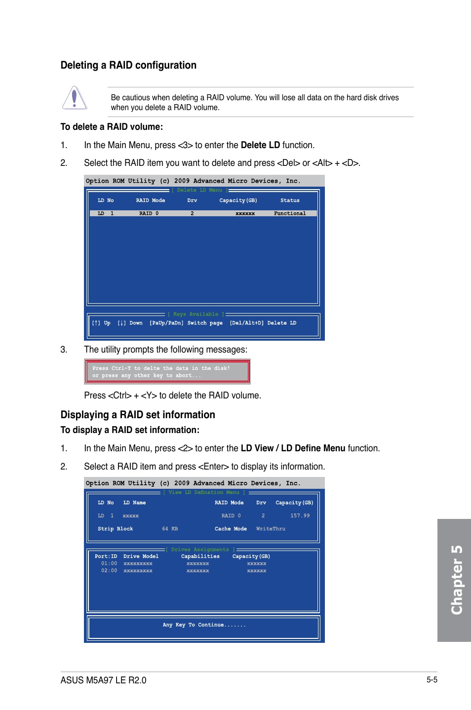 Chapter 5 | Asus M5A97 LE R2.0 User Manual | Page 117 / 132