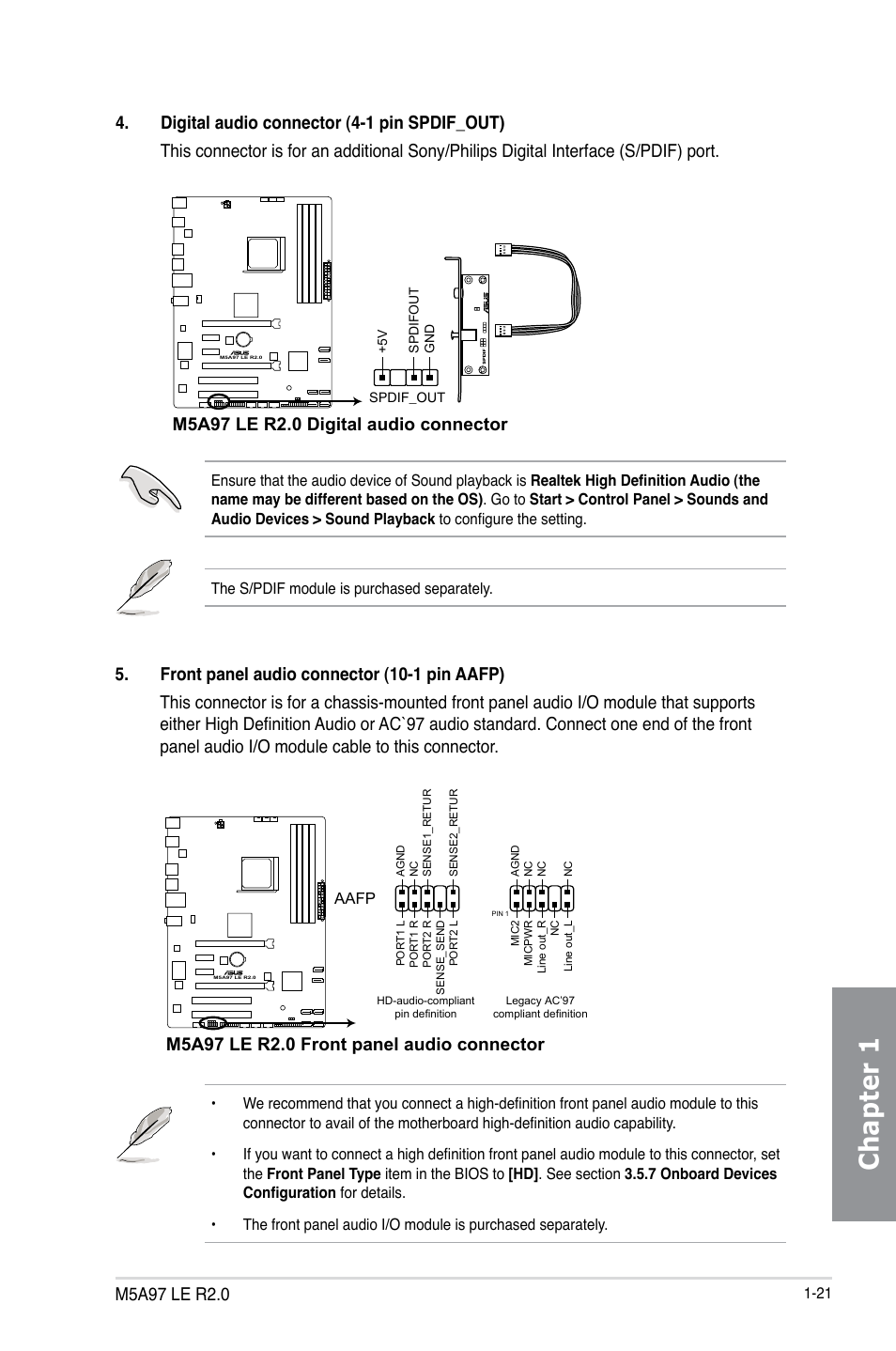 Chapter 1 | Asus M5A97 LE R2.0 User Manual | Page 35 / 132