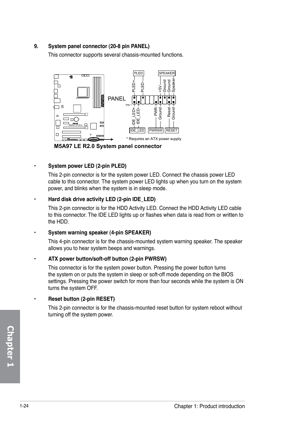 Chapter 1 | Asus M5A97 LE R2.0 User Manual | Page 38 / 132