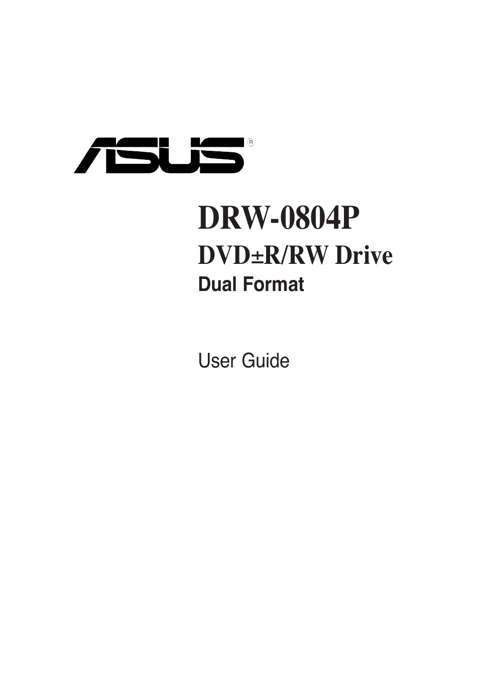 Asus DRW-0804P User Manual | 46 pages