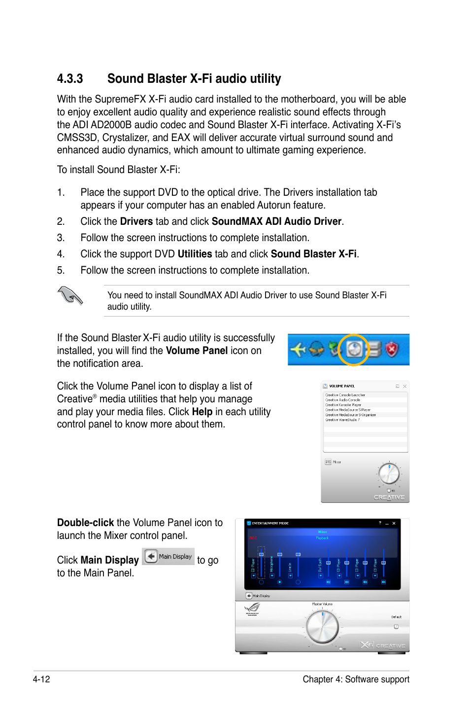 3 sound blaster x-fi audio utility, Sound blaster x-fi audio utility -12 | Asus Rampage II Extreme User Manual | Page 144 / 196