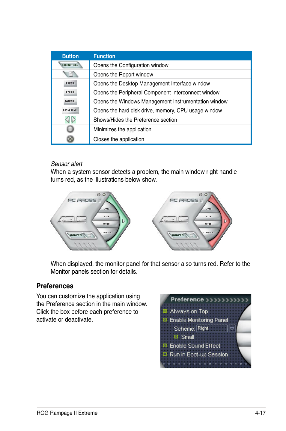 Preferences | Asus Rampage II Extreme User Manual | Page 149 / 196