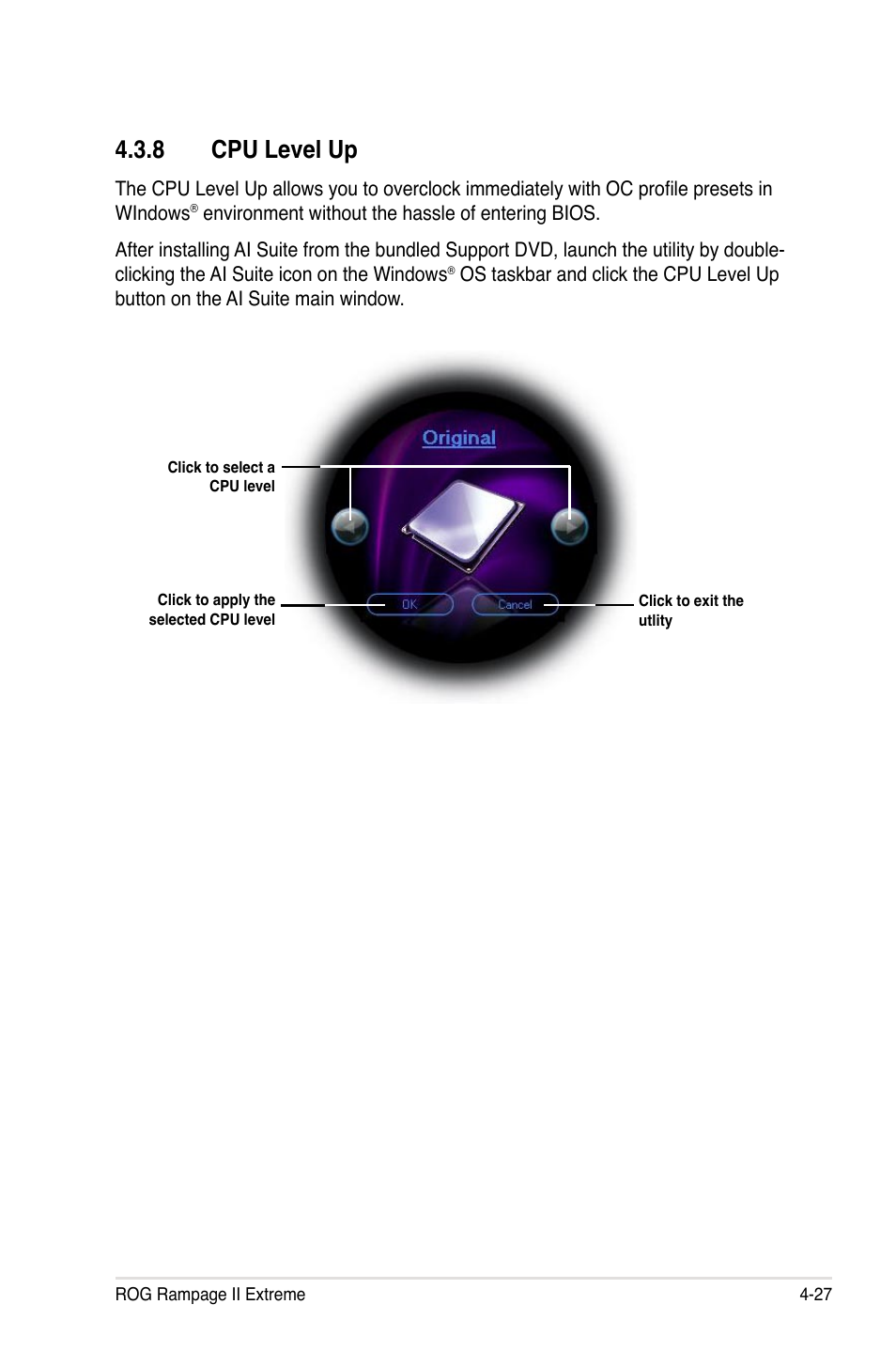 8 cpu level up, Cpu level up -27 | Asus Rampage II Extreme User Manual | Page 159 / 196