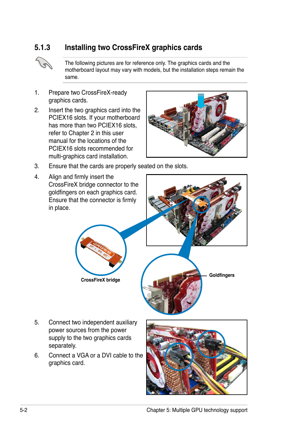 3 installing two crossfirex graphics cards, Installing two crossfirex graphics cards -2 | Asus Rampage II Extreme User Manual | Page 180 / 196