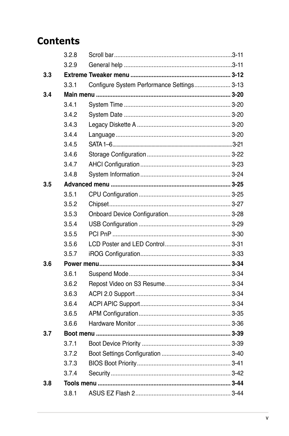 Asus Rampage II Extreme User Manual | Page 5 / 196