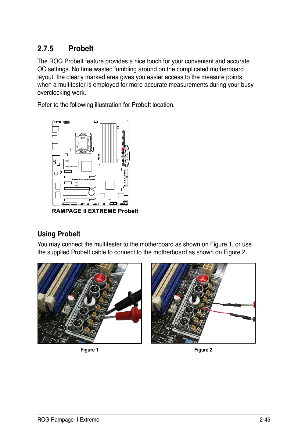 5 probeit, Probeit -45 | Asus Rampage II Extreme User Manual | Page 73 / 196