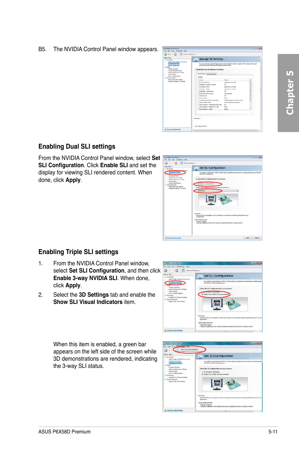 Chapter 5 | Asus P6X58D Premium User Manual | Page 125 / 126