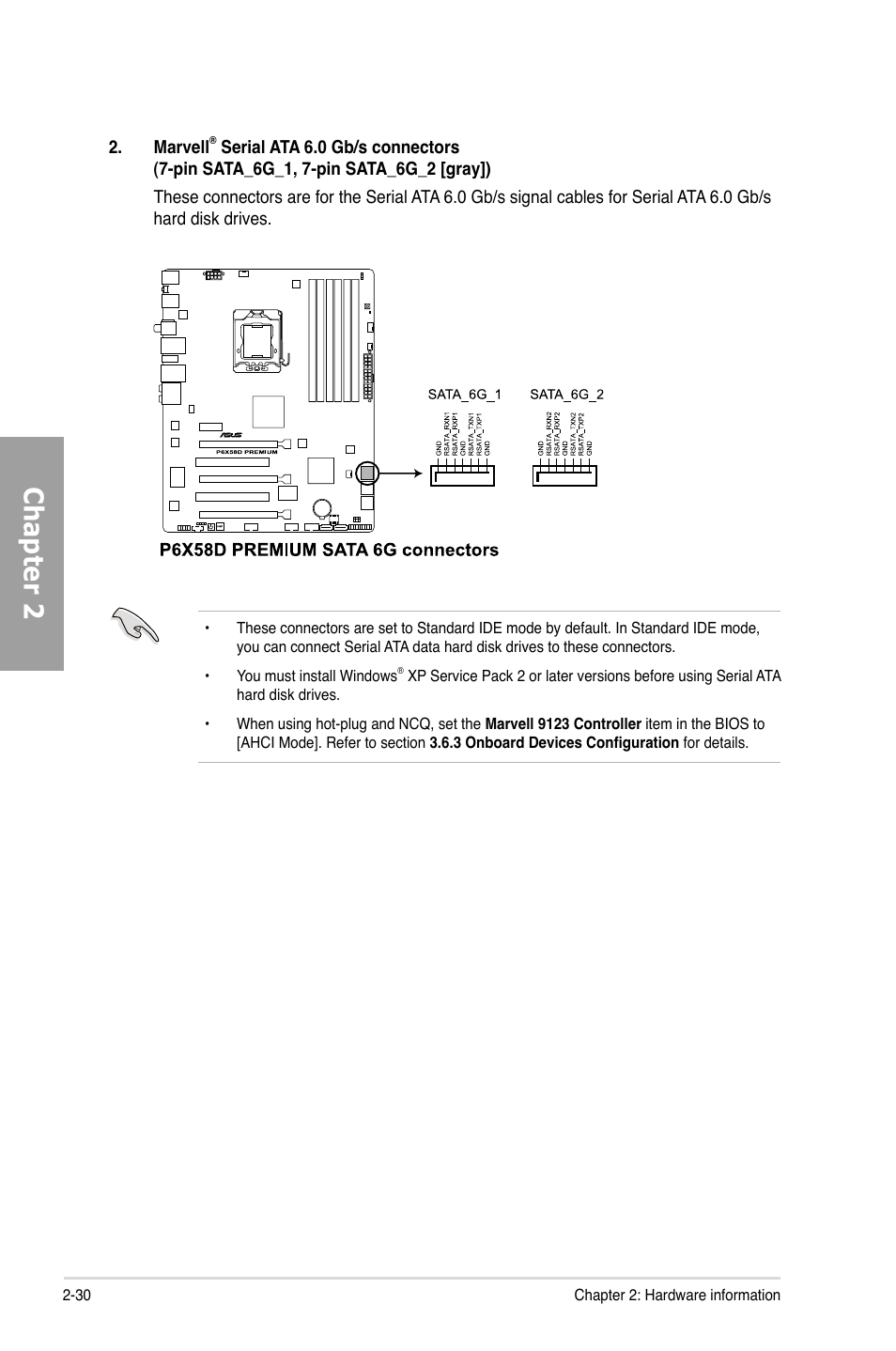 Chapter 2 | Asus P6X58D Premium User Manual | Page 50 / 126