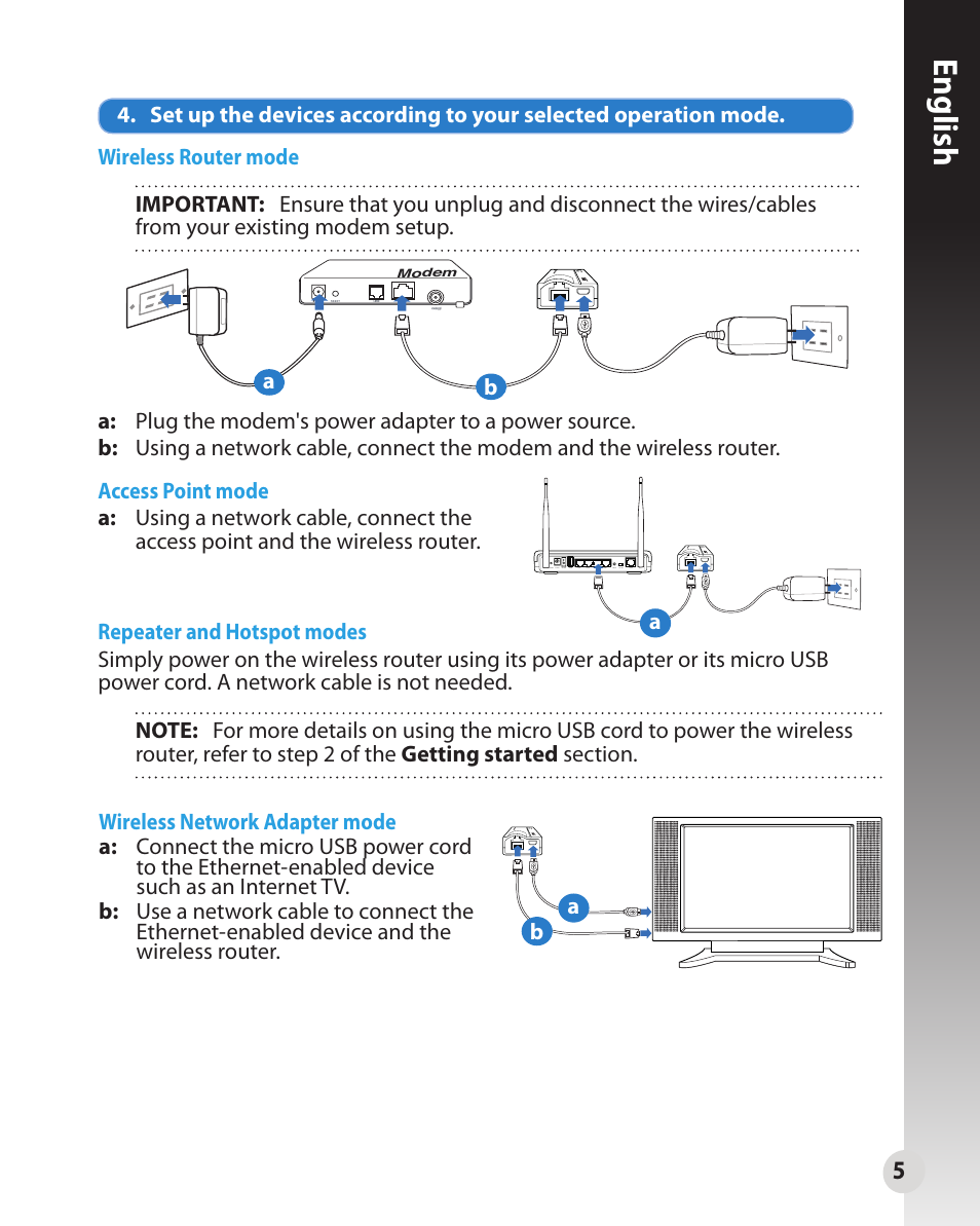 English | Asus WL-330N User Manual | Page 5 / 91