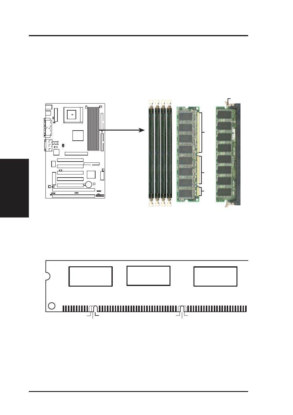 Iii. hardware setup, Mel 168-pin dimm sockets | Asus MEL User Manual | Page 18 / 96