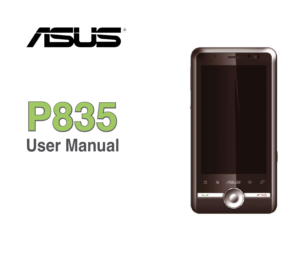 Asus P835 User Manual | 201 pages