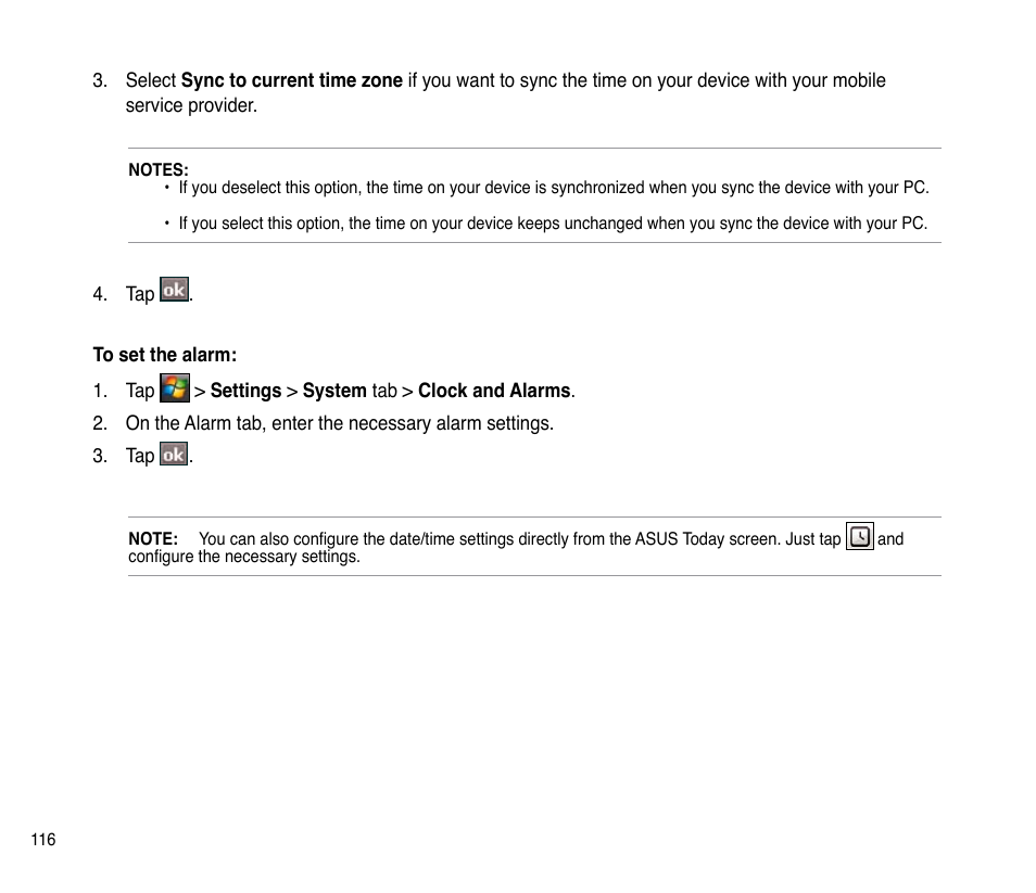 Asus P835 User Manual | Page 116 / 201