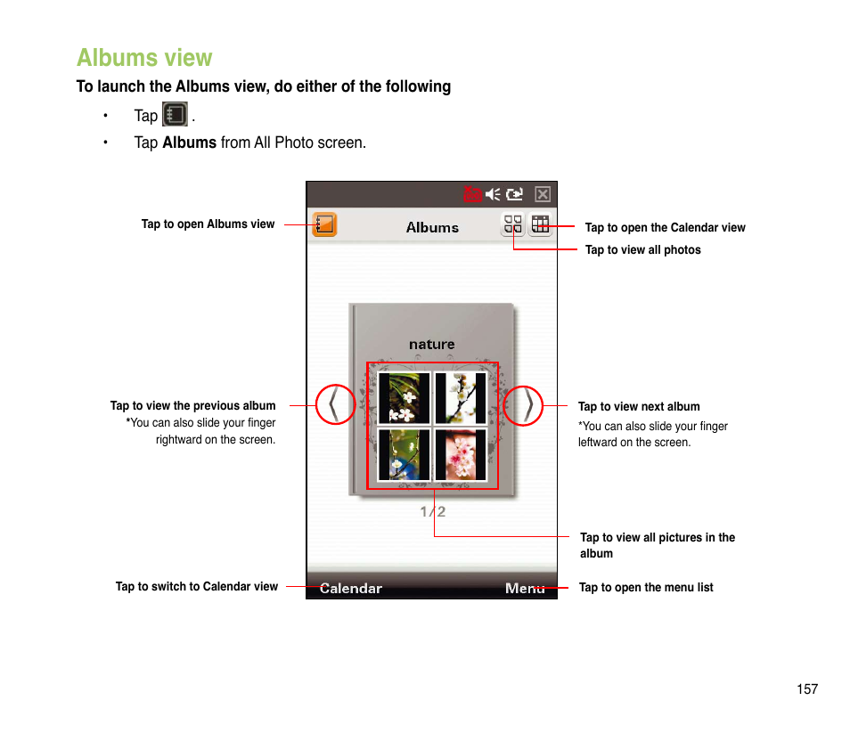 Albums view | Asus P835 User Manual | Page 157 / 201