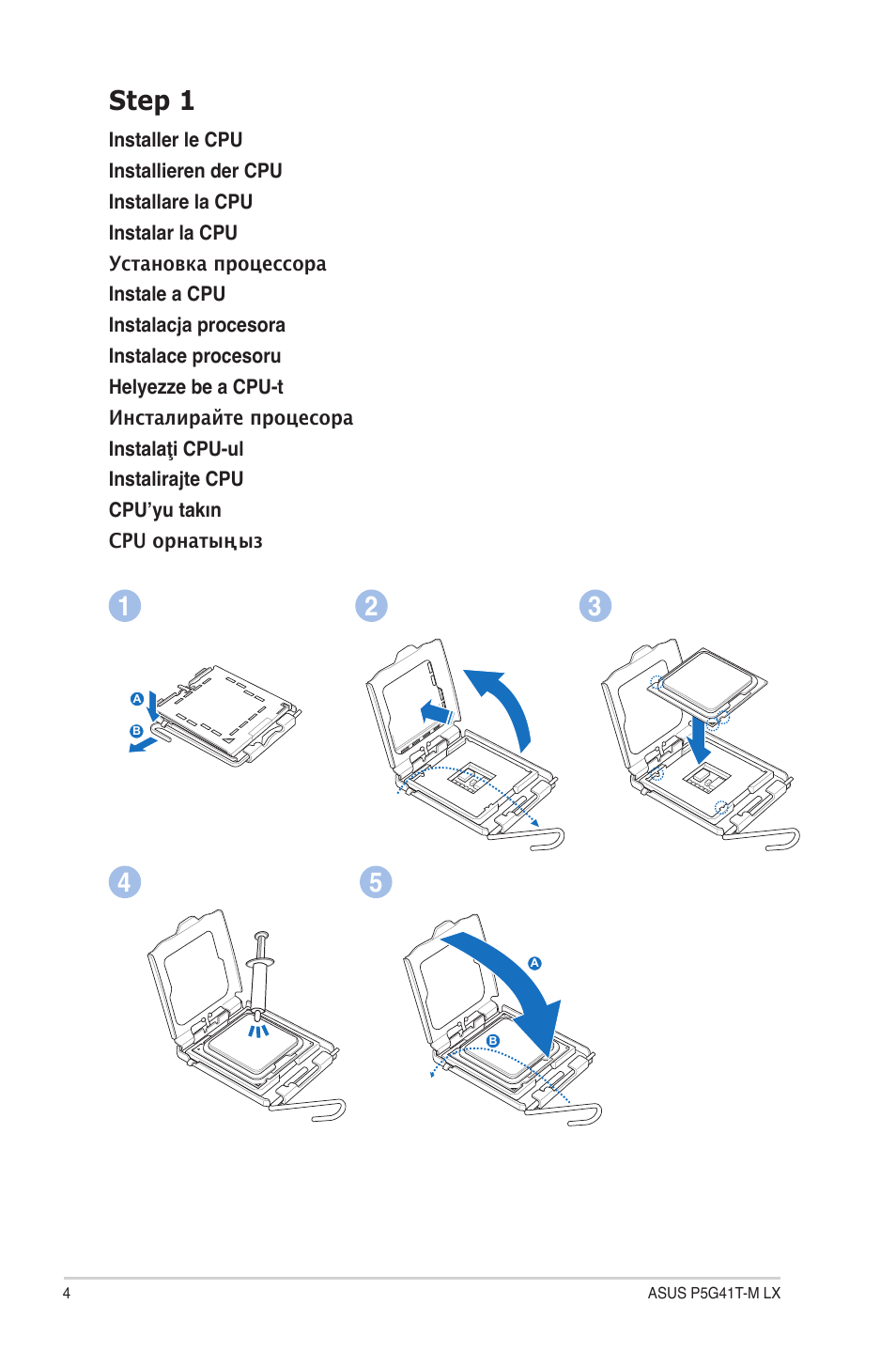 Step 1 | Asus P5G41T-M LX User Manual | Page 4 / 12