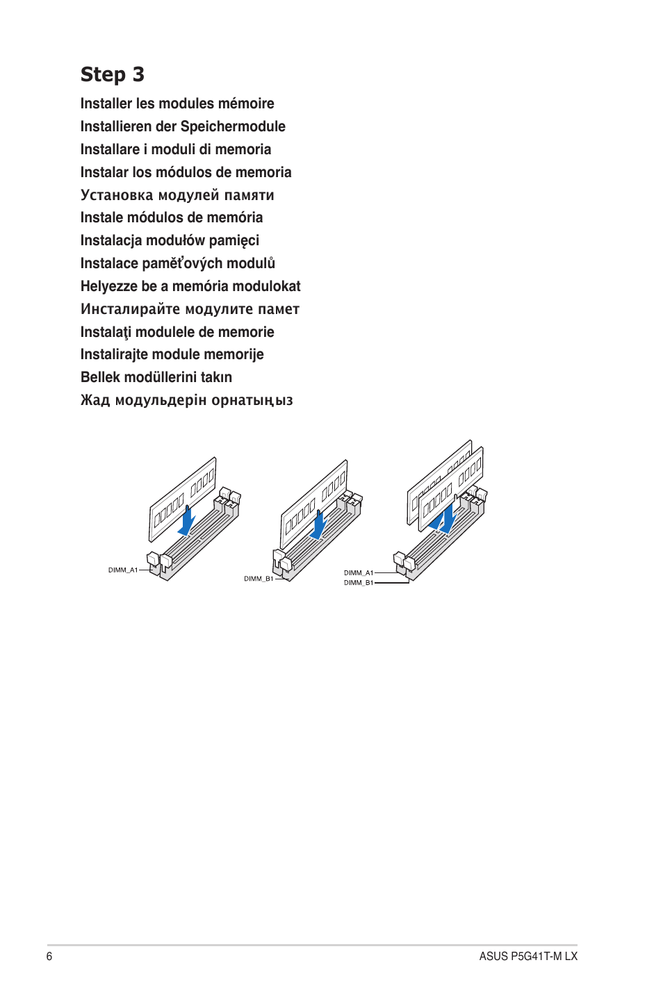 Step 3 | Asus P5G41T-M LX User Manual | Page 6 / 12