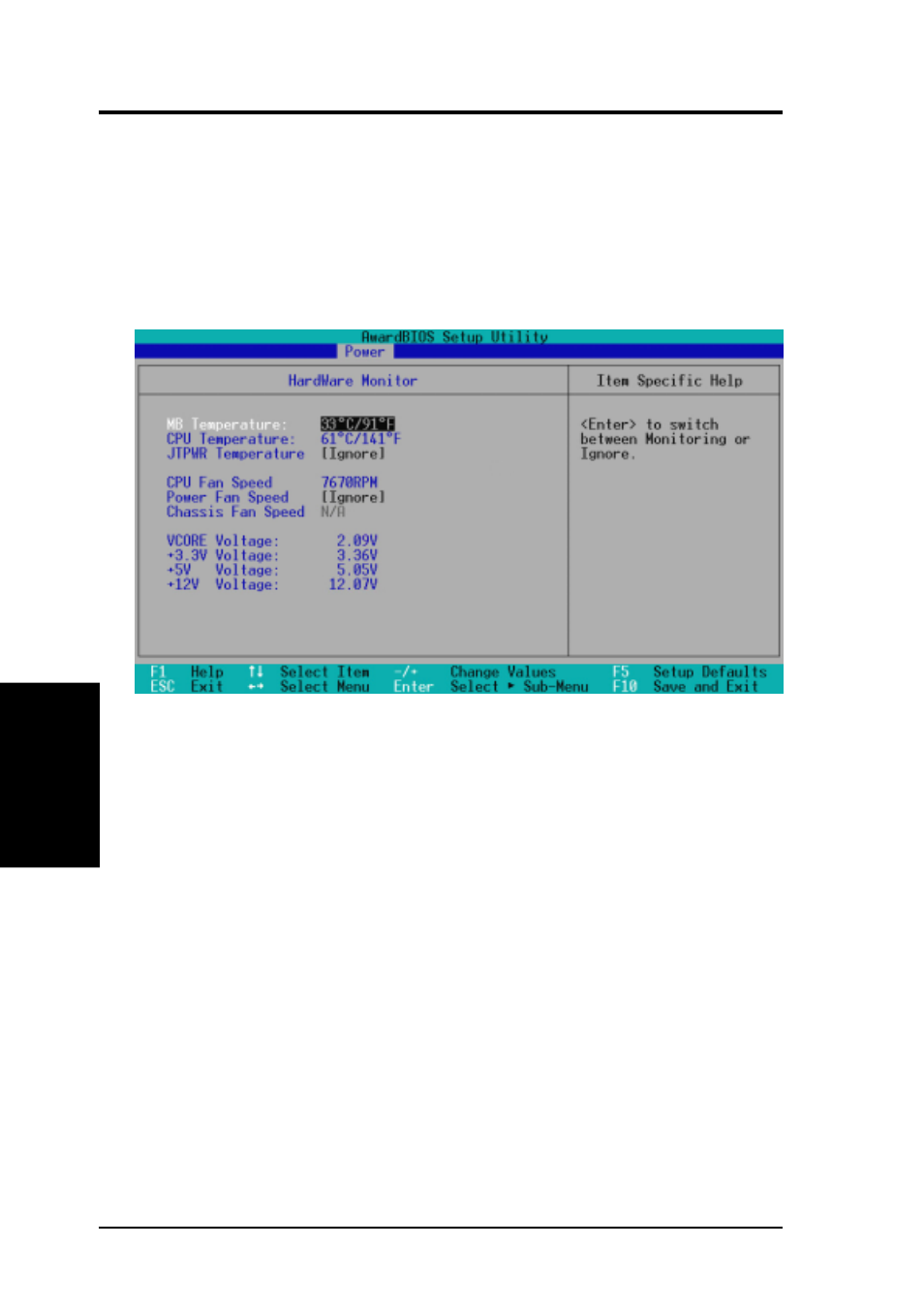 Bios setup, 2 hardware monitor | Asus CUV4X-C User Manual | Page 70 / 94