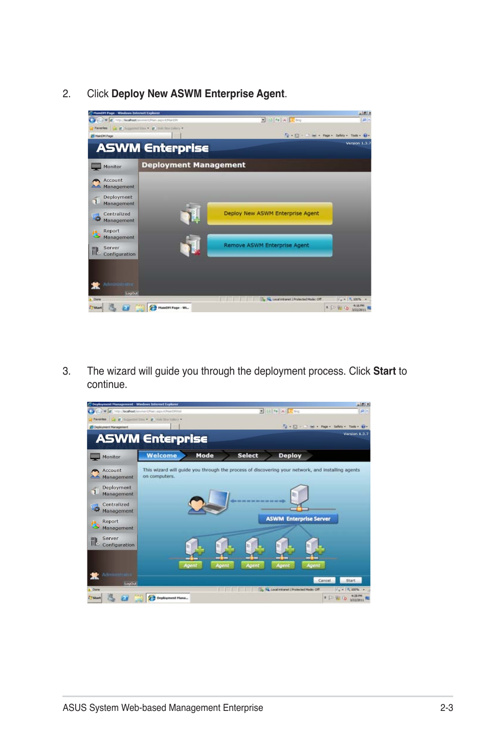 Asus ASWM Enterprise System Web-based Management User Manual | Page 21 / 94