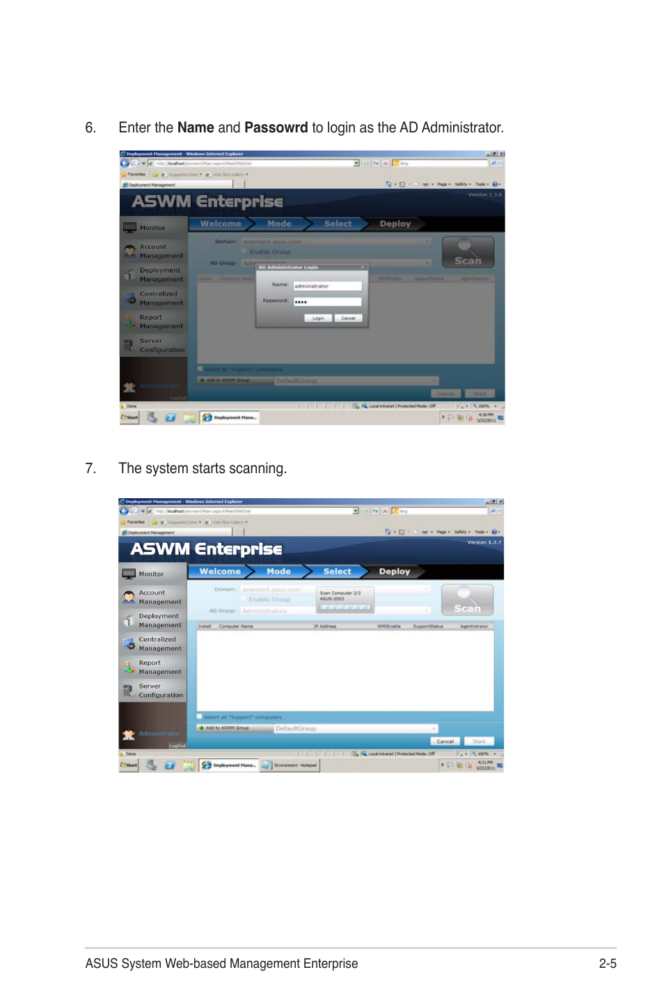 Asus ASWM Enterprise System Web-based Management User Manual | Page 23 / 94