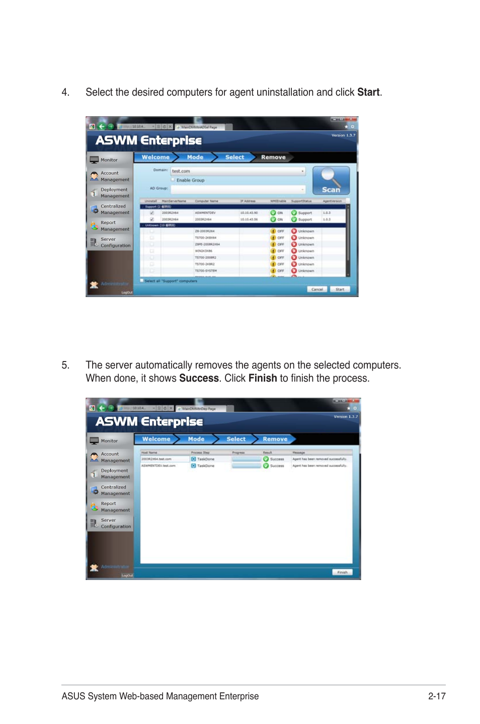 Asus ASWM Enterprise System Web-based Management User Manual | Page 35 / 94