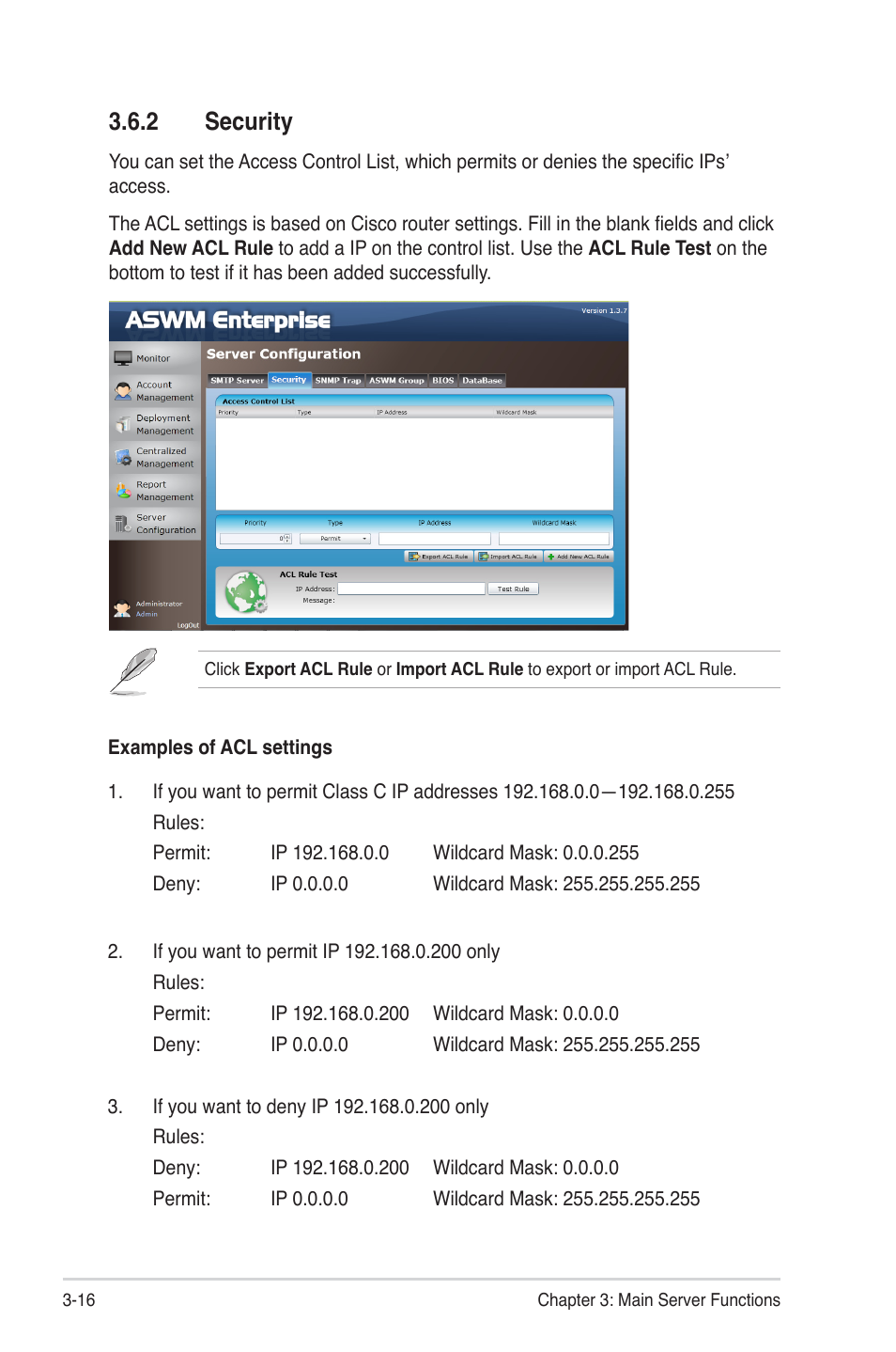 2 security, 2 security -16 | Asus ASWM Enterprise System Web-based Management User Manual | Page 52 / 94